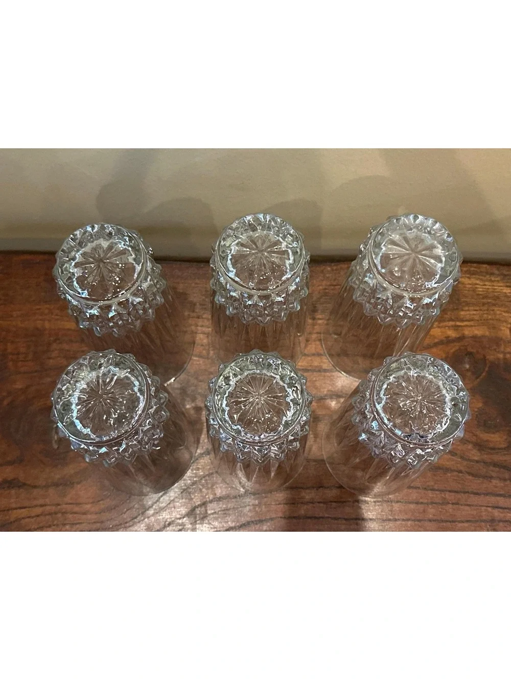 Cristal D'Arques-Durand Barcelona Tumblers: Vintage Water Glasses, Set of 6